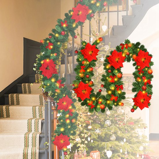 Guirlande impérial sapin vert de 270 cm pour votre décoration de Noël.