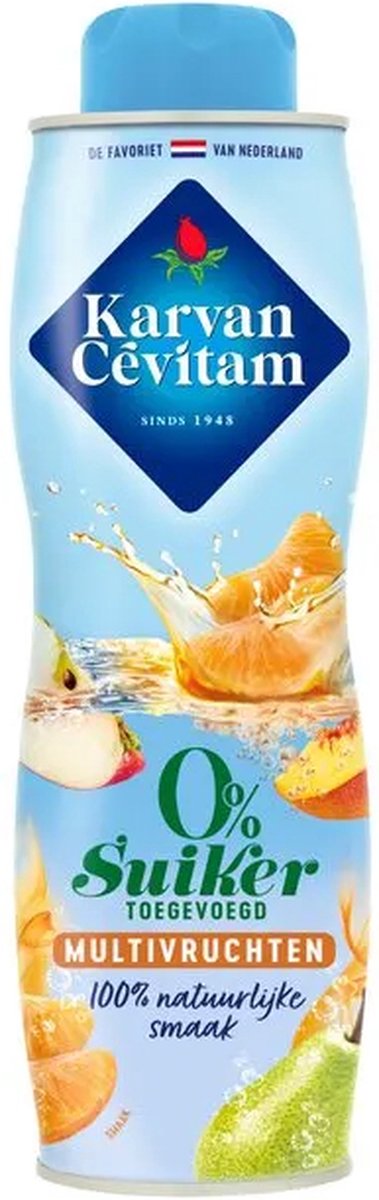 Siroop Karvan Cevitam multivruchten 0% suiker 600ml | 6 stuks