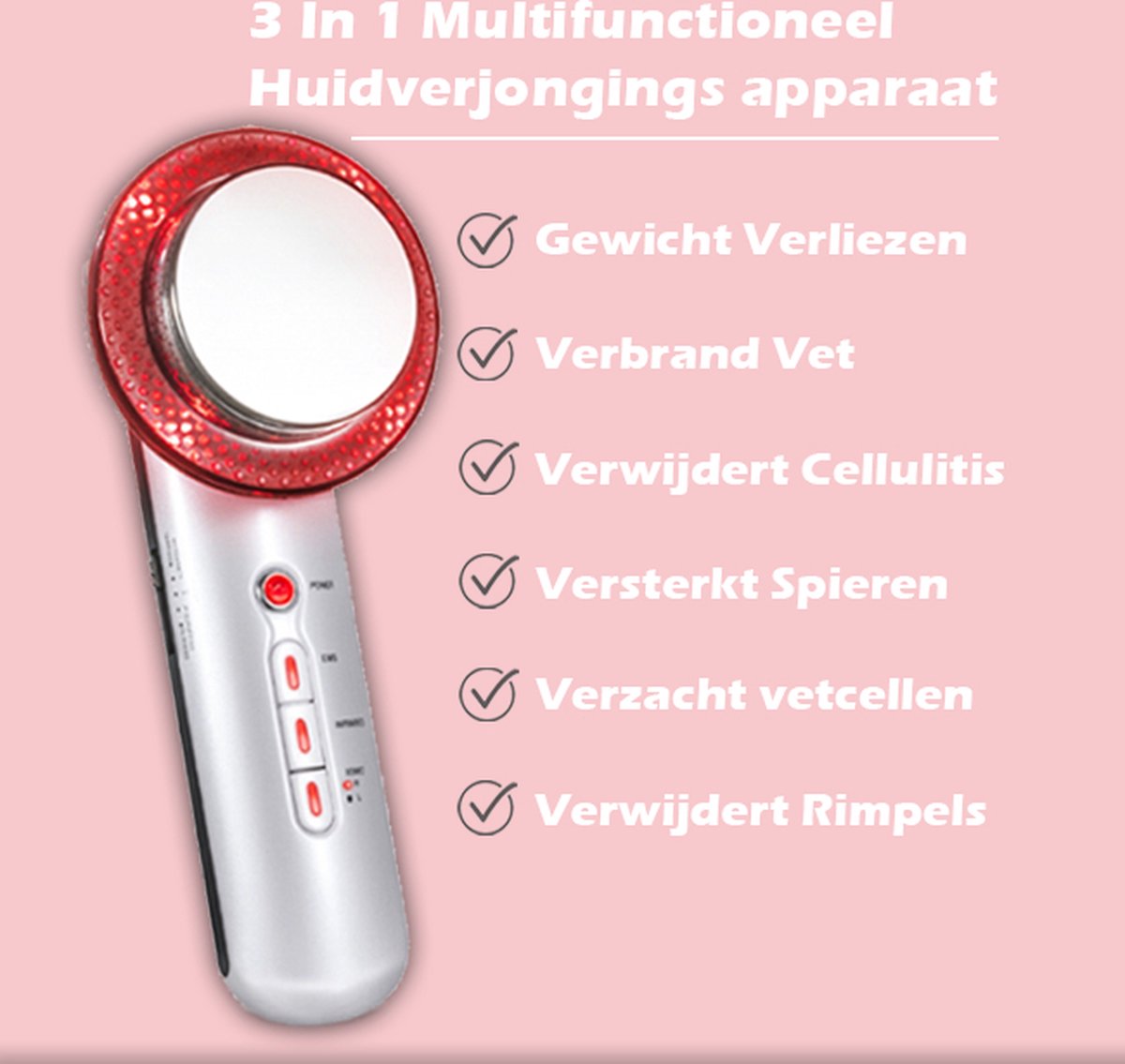 InnovaGoods Ultrasone Slimming Machine met EMS Functie - afbeelding 3