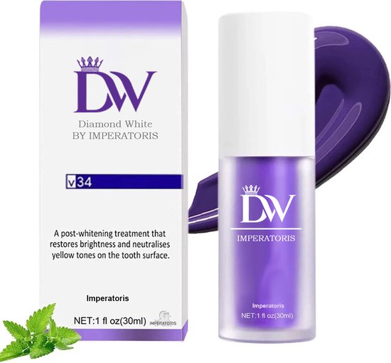 Diamond White Teeth Whitening Tandpasta Tandenbleekset met Strips