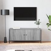 The Living Store Tv-meubel - Grijs sonoma eiken - 102 x 35 x 45 cm - Duurzaam materiaal