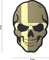 101 Inc Embleem 3D Pvc Skull Zweden Subdued  16028