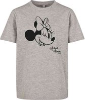 Mister Tee Minnie Mouse - Minnie Mouse XOXO Kinder T-shirt - Kids 158/164 - Grijs