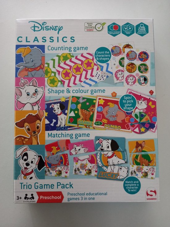 pack de jeux trio disney - 3 jeux en 1 - jeu pour enfants - jeu de