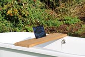 Badplank de luxe – tablet houder- bruin - 70cm - Houten Badplank - universeel - cadeau - relax – praktisch