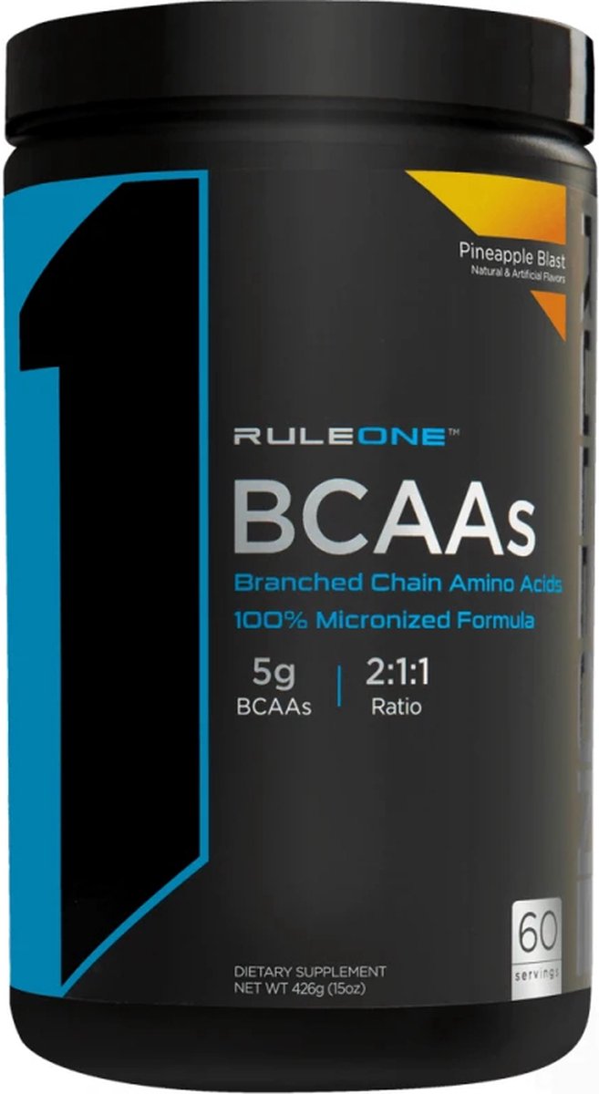 Goedkoopste R1 BCAA (60serv) Pineapple Blast