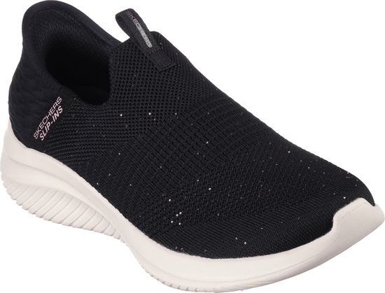 Skechers dames 2025 instappers zwart