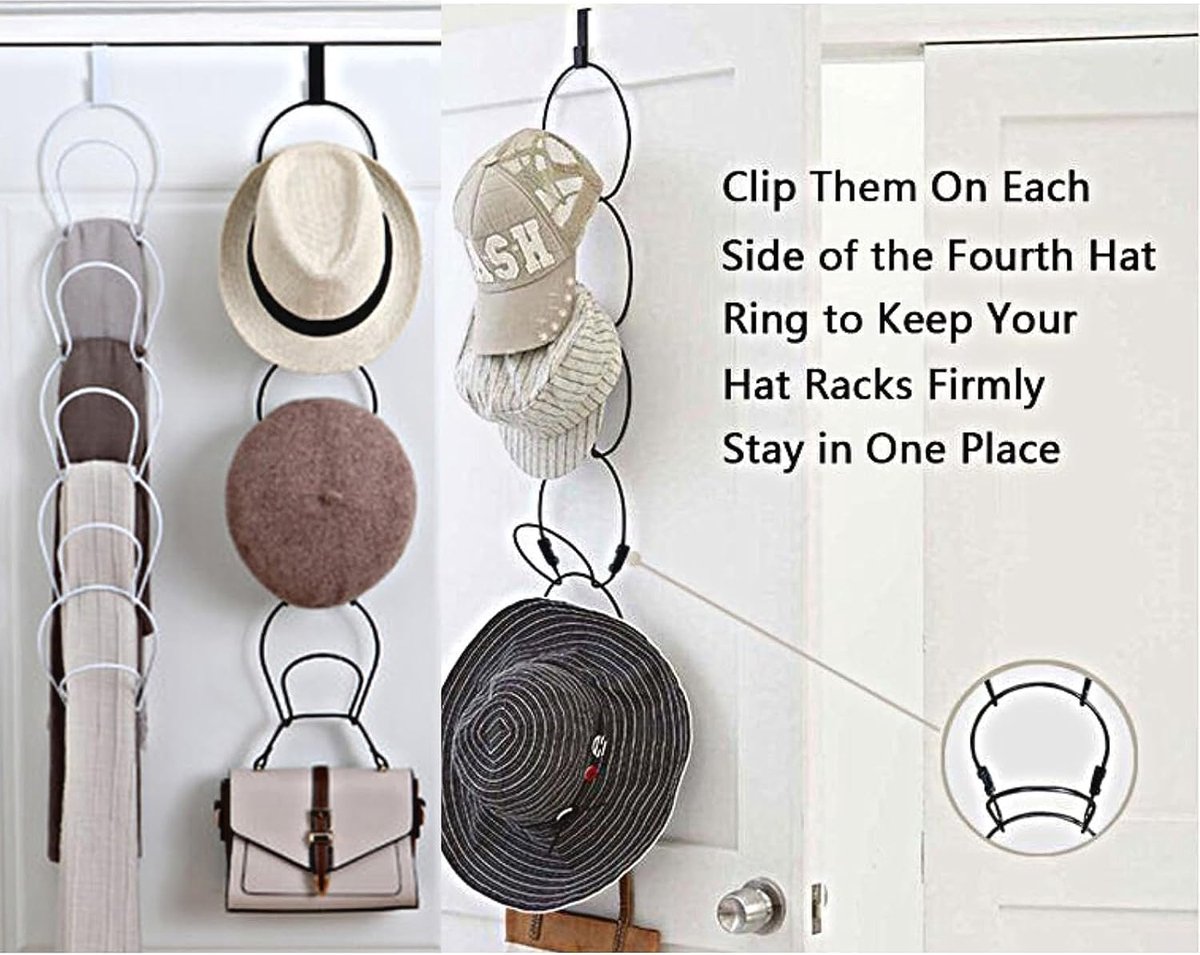 Porte-chapeau Porte-chapeau Porte-chapeau Porte-casquette Organisateur de  chapeau Crochets de suspension, supports de rangement pour casquettes de  baseball, support de rangement pour salle de bain, porte-chapeaux adhésifs  pour mur, sans perçage, crochet de