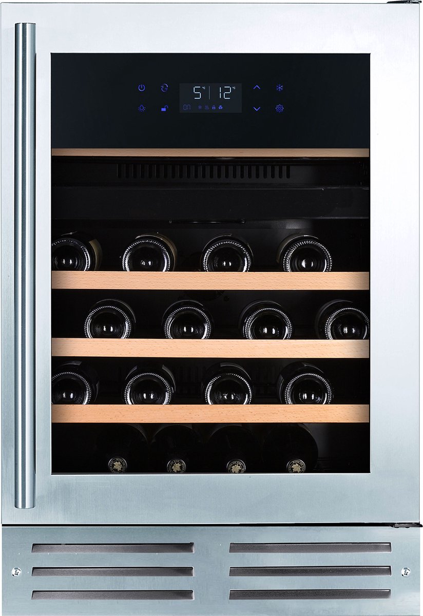 Bol.com Temptech EX60DX Elegance onderbouw wijnkoelkast - 2 Zones - 46 flessen aanbieding