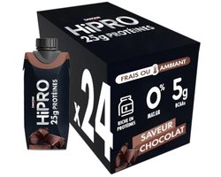 Danone HiPRO Eiwitshake – Chocolade – 25g Proteïne – 24 x 330ml – Lactosevrij