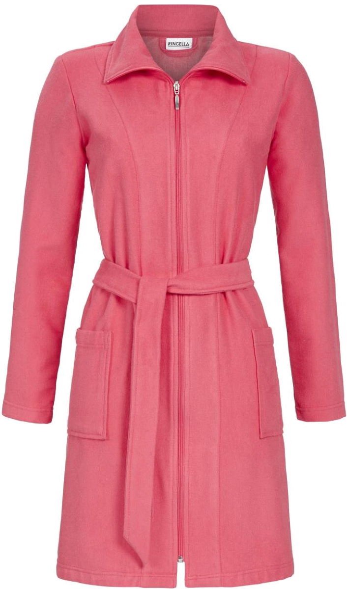 Ringella Stoere dames badjas Ringella roze - Roze - Maat - 36