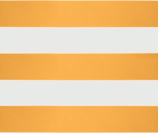 vidaXL - Store banne - automatique - extensible - 3x2,5 - m - jaune - et - blanc