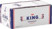 King Pepermunt snoep doos - Verfrisser mint smaak - Showdoos voordeelverpakking met 36 rollen à 44 g - Pepermuntjes