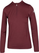 Mondoni Active Trainingsshirt Longsleeve - Maat: L - Bordeaux - Polyester / Spandex