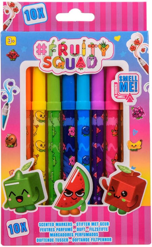 Fruitysquad Scented Markers 10-Pack