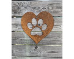 Tuin decoratie - Pootafdruk - Wanddecoratie van metaal