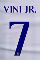 Vini Jr Rugnummer Poster | Vini jr Poster | Vinicius Junior Poster | Voetbalposter | 61x91cm | Geschikt om in te lijsten