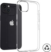 Accezz Hoesje Geschikt voor iPhone 15 Plus Hoesje Siliconen - Accezz 100% recycled Clear Backcover - Transparant