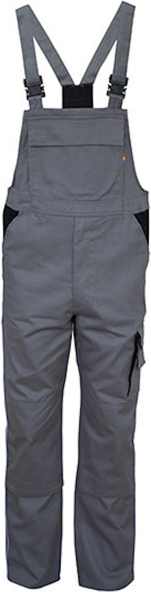 Carson Workwear 'Contrast Bib Pants' Tuinbroek/Overall Grey - 42