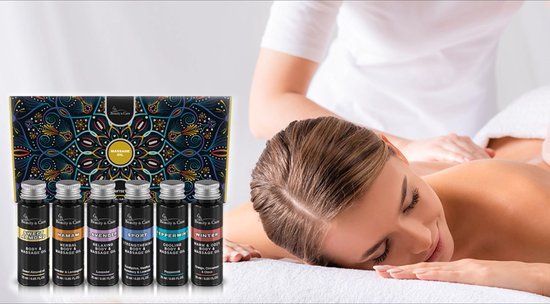 Beauty & Care - Coffret cadeau massage naturel - 6 x 25 ml | bol