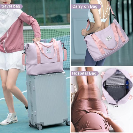 Sac de voyage pour femme Sac de sport 40 x 20 x 25 Sac de cabine Sac de  week-end Sac