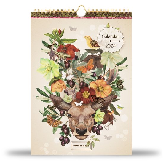 Pimpelmees Calendar 2024 Deer Grape Bol Pimpelmees Calendar 2024 Deer Grape Bol