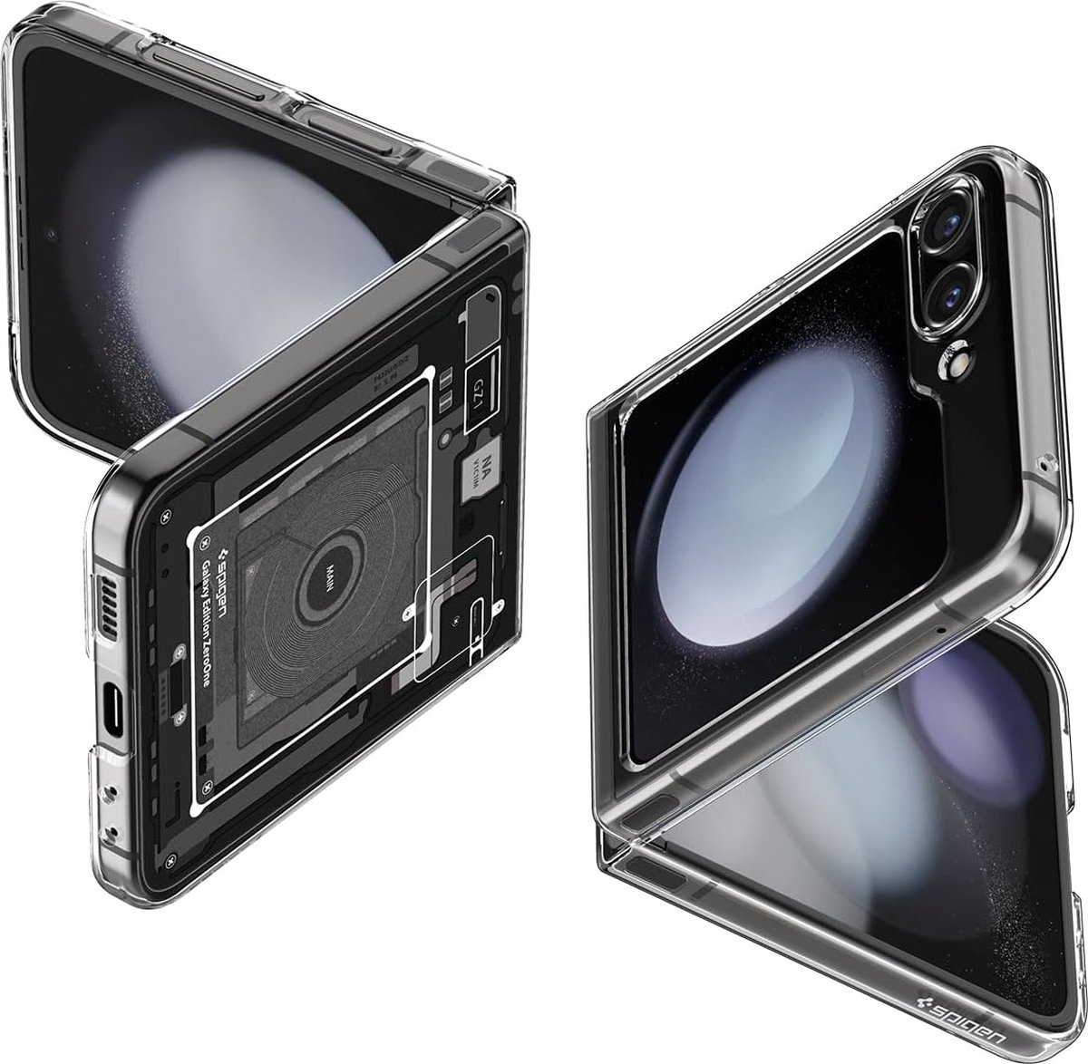 Geschikt voor Spigen Samsung Galaxy Z Flip 5 Air Skin hoesje - Transparant