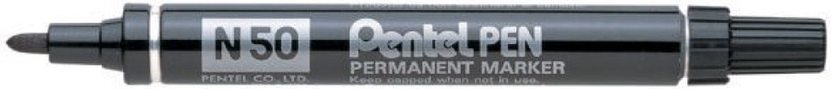 Viltstift pentel n50 rond 1.5-3mm blauw | 12 stuks