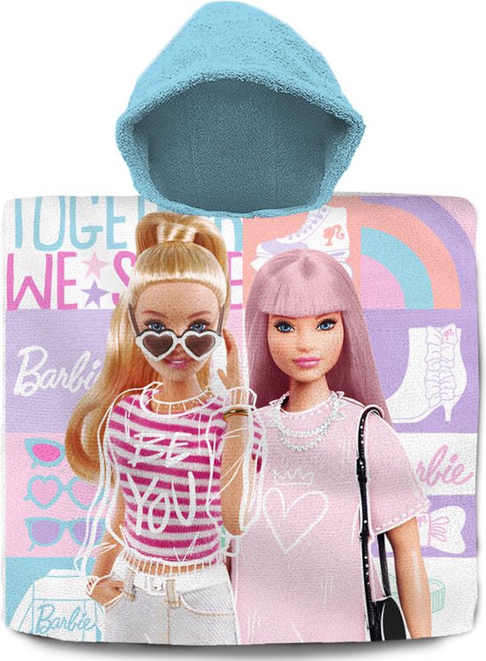 Barbie - Serviette Poncho (60x60cm) - 100% coton