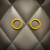 Gaming Accent Ringen - geschikt voor de Playstation 5 controller - 1 set = 2 ringen - geel