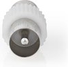 Nedis Satelliet- en Antenne-Adapter - IEC (Coax) Male - IEC (Coax) Male - Vernikkeld - 75 Ohm - Recht - Kunststof / Metaal - Wit - 1 Stuks - Envelop
