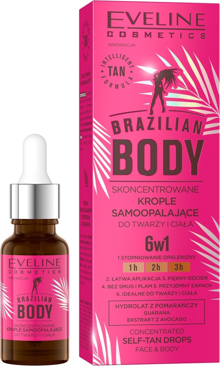 Goedkoopste Brazilian Body geconcentreerde zelfbruinende druppels voor gezicht en lichaam 18ml