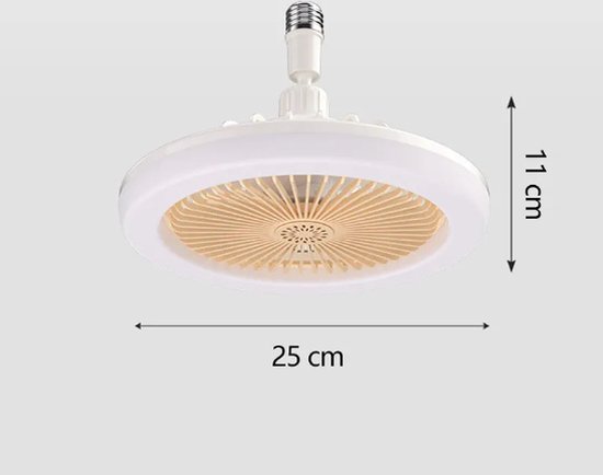 3 in1 30W Plafondventilator Met Verlichting Lamp E27 Converter Basis Met Afstandsbediening Voor Slaapkamer Living Home Stille Ac85-265v