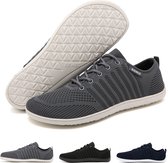 Somic Chaussures de Course pour Hommes- Chaussures de fitness - Textile en maille respirante - Semelle plate - Chaussure de courseSneaker - Grijs - Taille 41