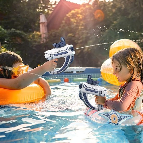 Elektrisch waterpistool voor volwassenen en kinderen, super krachtig waterpistool, speelgoed voor badkamer, zwembad, strand, tuin buiten, party, watergevechtsspel (blauw)