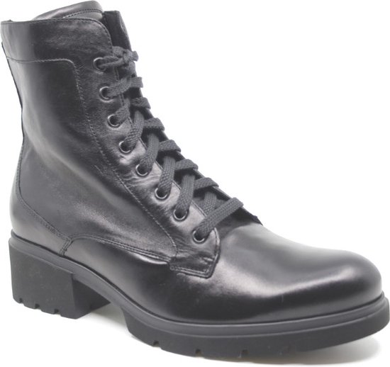 Durea, 9785 904 0490, Zwarte stoere veterboots wijdte G