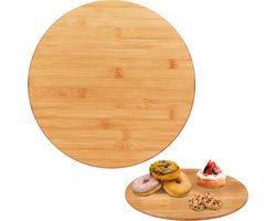 draaiplateau taart - Ø 40 cm - borrelplank - draaischijf - keuken - bamboe draaiplateau taart - Ø 40 cm - borrelplank - draaischijf - keuken - bamboe