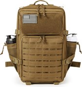 Tactische militaire rugzak voor haar, groot, 45 liter, legerrugzak, 3 dagen, Molle, legerrugzak, Assault rugzak, outdoor, waterdicht, rugzak