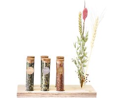 Theeplankje Liefde - theeproeverij cadeaupakket met 6 theesoorten