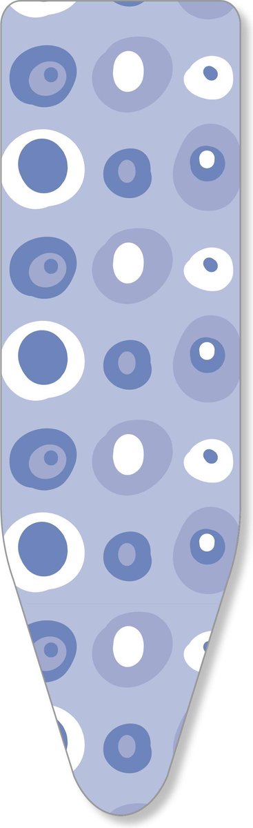 Mouwplankovertrek 3 Laags, 59 x 21 cm. Blauw met Bollen