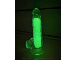 Glow in the Dark Dildo met Zuignap - Toys4Enjoy