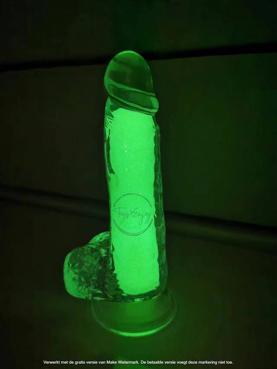 Goedkoopste Dildo, Vibrator, Glow in the Dark, dildo met zuignap, sex speeltjes, voor hem en haar, erotiek, Toys4enjoy.