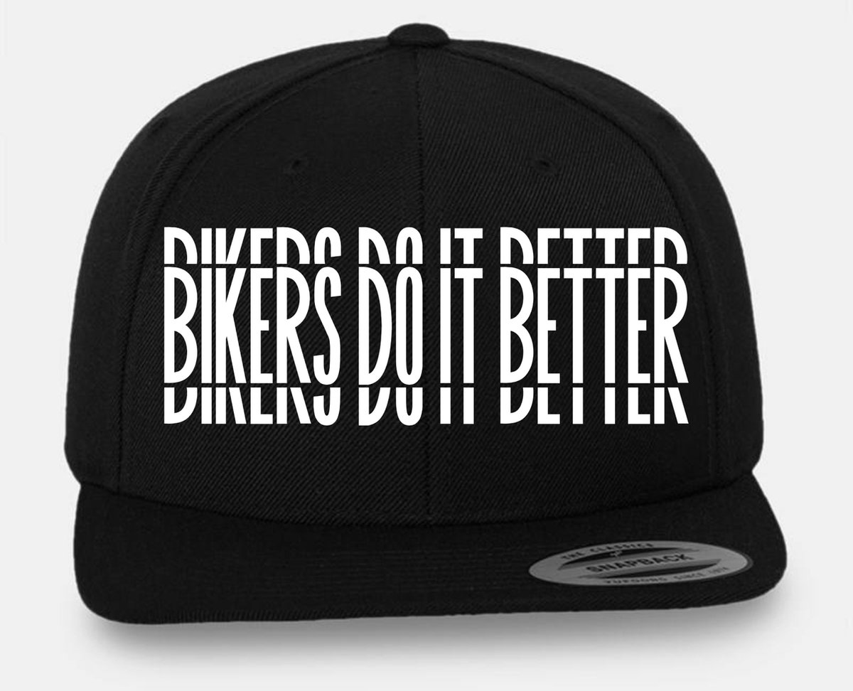 RIDE CODE Bikers Do It Better - Pet - Flat Snapback - Zwart