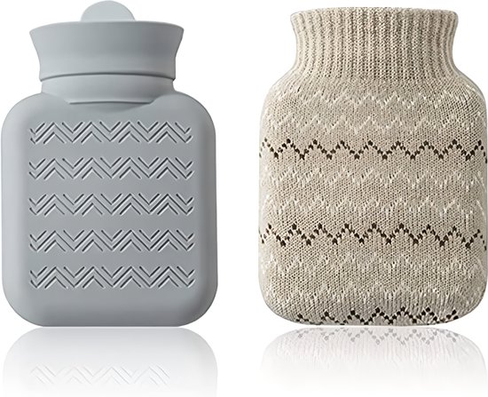 Bouillotte Silice Enfant Hippo Gris