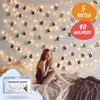 foto van Fotoslinger Met Verlichting - 5m - 40 Knijpers - 50 Led Lights - Fairy Lights - Lichtslinger - Kamer Decoratie Lichtjes - Lampjes Slinger - Foto Lichtsnoer - Op Batterijen