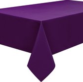 Kwaliteit tafelkleed textiel vierkant 150 x 300 cm, kleur naar keuze violet
