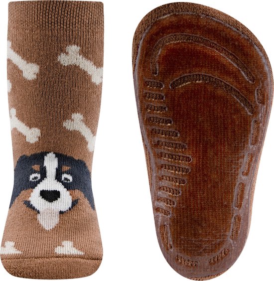 Ewers chaussettes antidérapantes Chien - Cognac