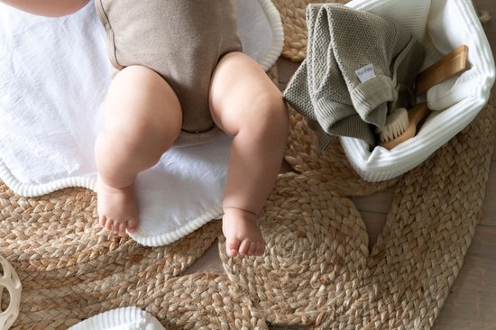 Baby's Only Verschoonmatje Sense - Verschoningsmatje voor onderweg - Kiezelgrijs - Inclusief opbergzakje van Baby's Only — afbeelding 3