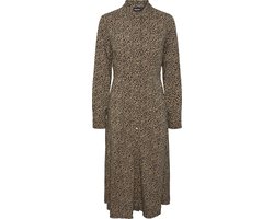 PIECES PCNOVA LS MIDI DRESS NOOS BC Dames Jurk - Maat XS