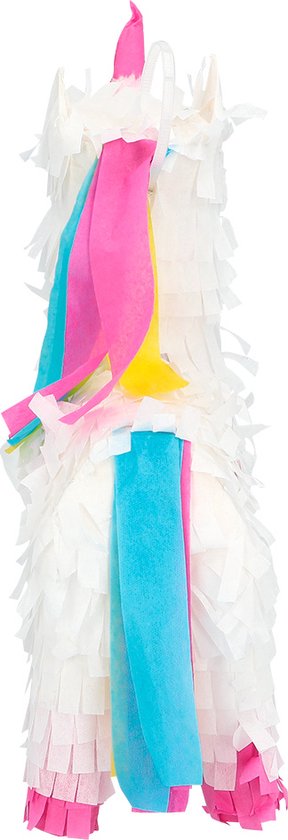 Piñata licorne blanche et multicolore